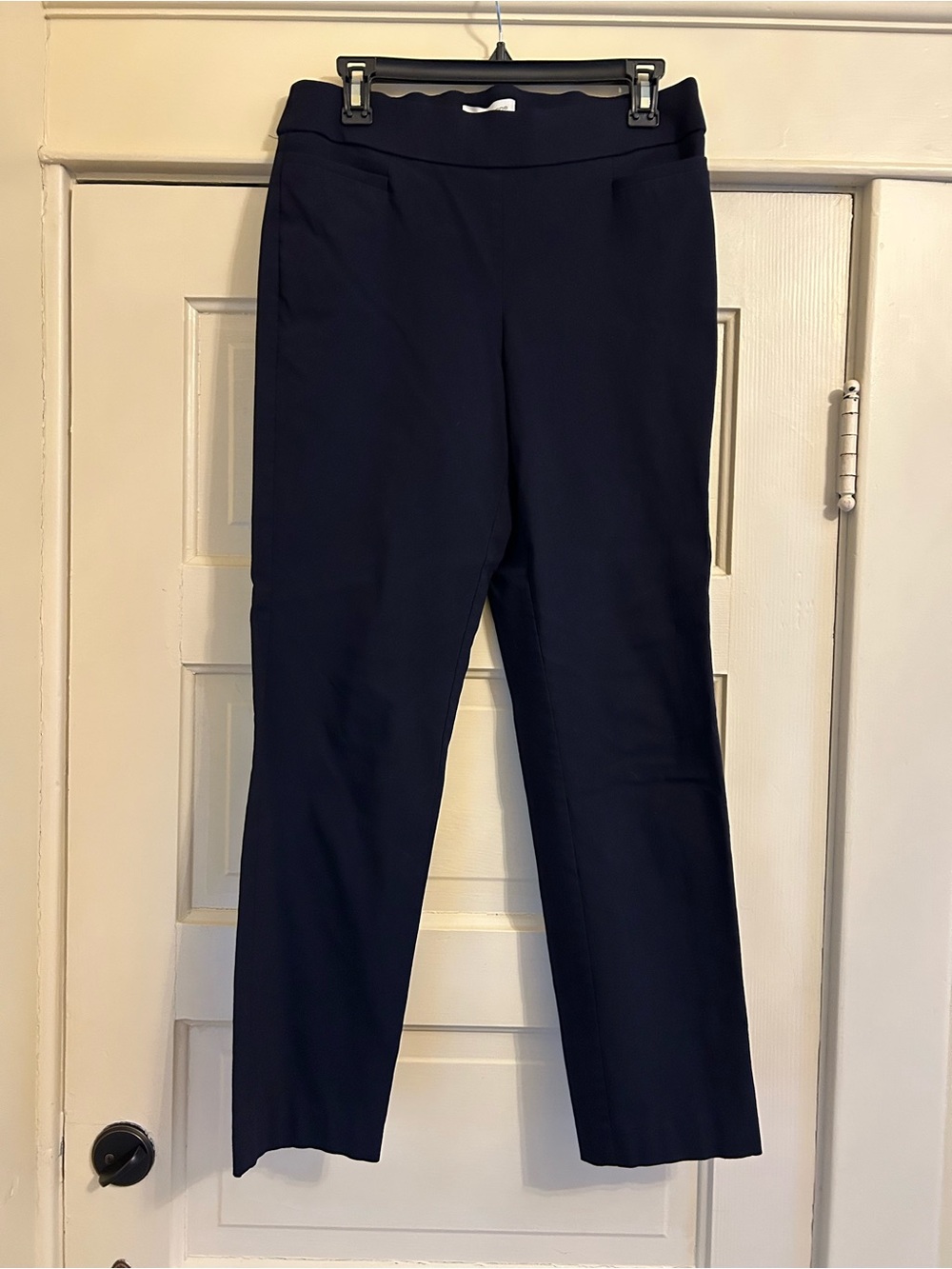 Liz Claiborne Navy Straight-Leg Women's Trousers